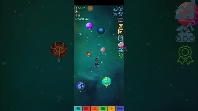 Idle Planet Miner | 1M galaxy in 23 min | no boosts смотреть онлайн