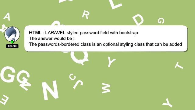 HTML : LARAVEL styled password field with bootstrap смотреть онлайн