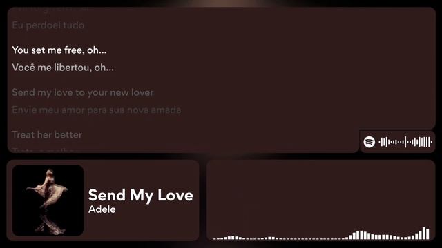 Adele - Send My Love (To Your New Lover) (Lyrics/Tradução PT-BR) смотреть онлайн