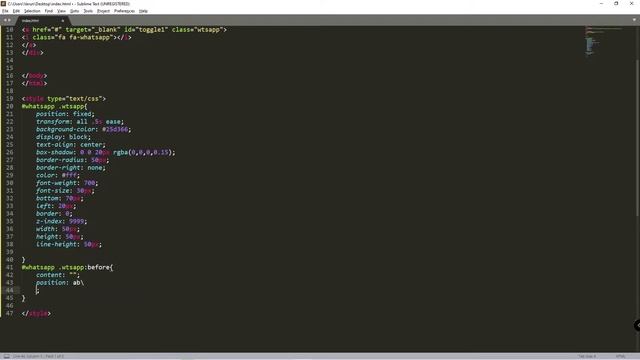 How To Create HTML CSS Animation Blink WhatsApp Icons | Web Full Stacks | Web Design смотреть онлайн