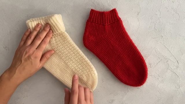 Носки тунисским крючком смотреть онлайн