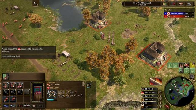 Age of Empires III Definitive Edition | Online Game 17 | Inca 1v1 Ranked смотреть онлайн