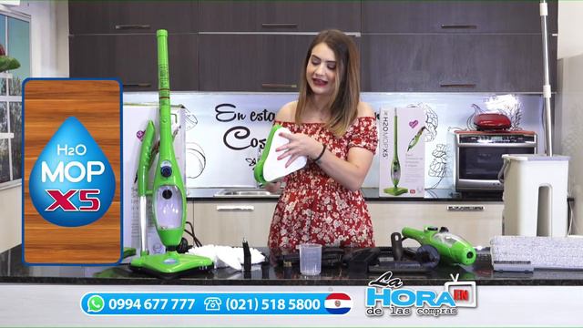 ¡Te presentamos el limpiador a vapor H2O Mop X5! смотреть онлайн