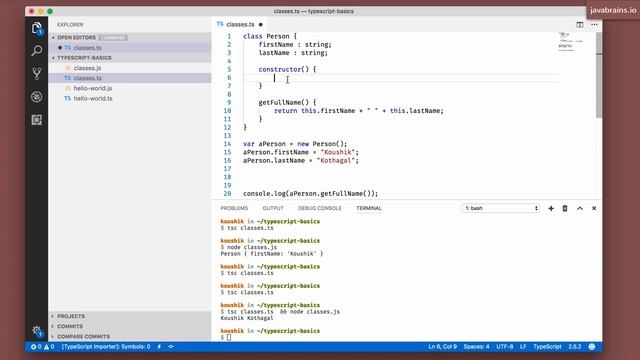 TypeScript Basics 13 - Methods and constructors смотреть онлайн