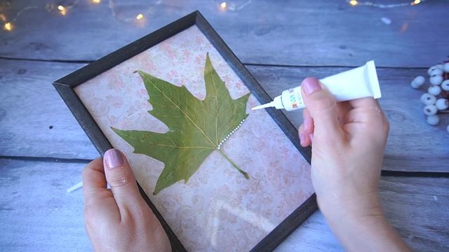 Осеняя поделка в садик или школу/поделка из осенних листьев для декора своими руками смотреть онлайн