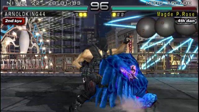 Tekken 5: Dark Resurrection - Ranking Arcade Battles: Bryan Fury Gameplay (PPSSPP) 철권5