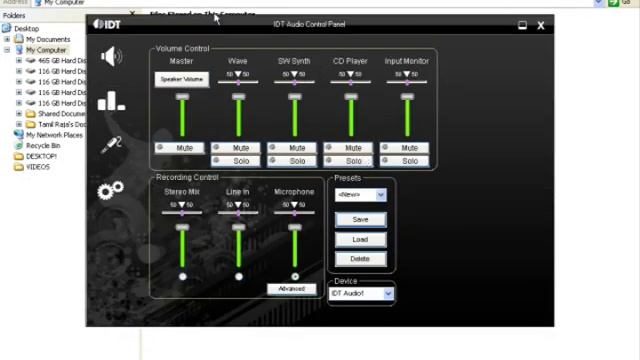 IDT Audio Control Panel смотреть онлайн