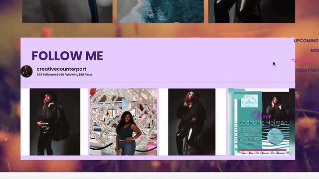 The Creative Counterpart: Doshie Dior Web Design