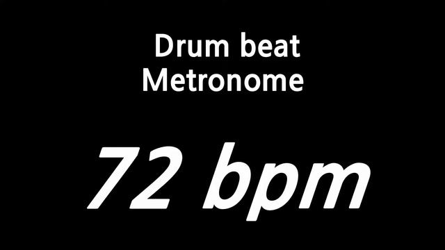 72 bpm metronome drum смотреть онлайн
