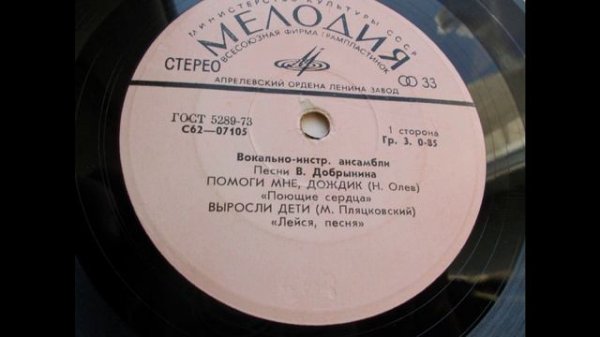 ВИА «Лейся, песня» – Выросли дети (1976)