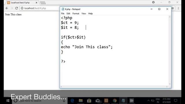 #6) if and if else in Php By Expert Buddies смотреть онлайн
