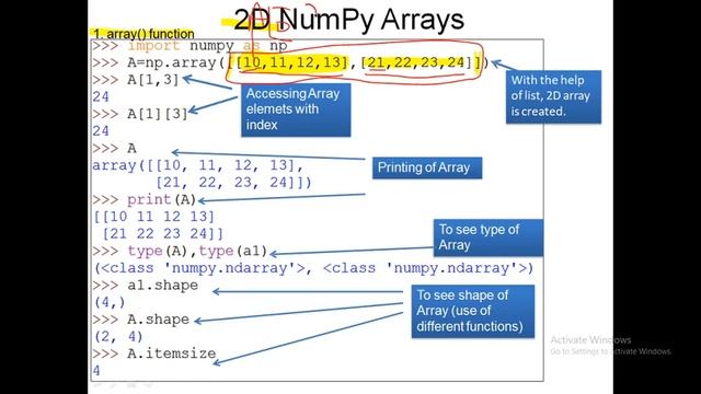 XII(IP) Numpy Array Part I Second video смотреть онлайн