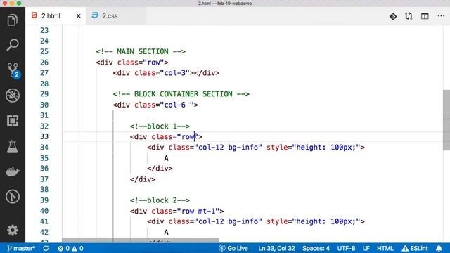 4.5 Part 2 - Application layout design using CSS framework Bootstrap. (Add Main Section) смотреть онлайн