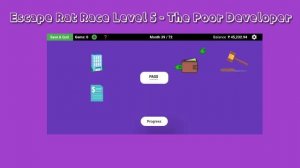 Escape Rat Race Level 5 The Poor Developer | Rat Race 2 - Real Life Monopoly | Gameplay