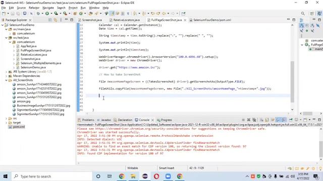 How to Take Full-page Screenshot in Selenium | Taking Full Page Screenshot using Ashot API смотреть онлайн