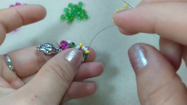 Летний яркий браслет,легко и просто * Summer beaded bracelet * Diy * смотреть онлайн