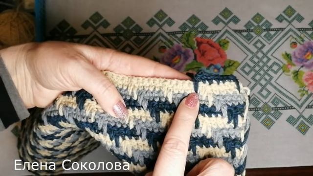 Подушка-сидушка.Вязание. смотреть онлайн