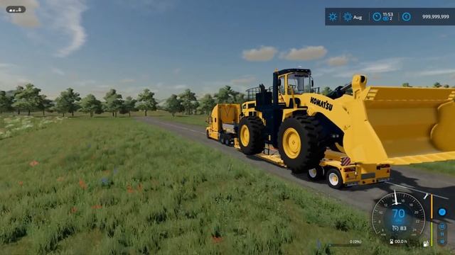 Farming Simulator 22 - MACK Truck transports a Huge Wheel Loader смотреть онлайн