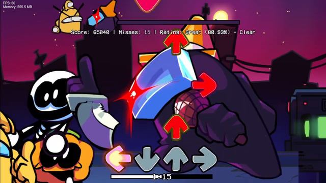 FNF: FRIDAY NIGHT FUNKIN VS PRETENDER BUT BLACK AND YELLOW SING IT [FNFMOD/HARD] #amongus #impostor смотреть онлайн