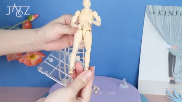 Подвижные фигурки, манекен человека Статуэтки для художника с подставкой 13см, шарнирные фигурки смотреть онлайн