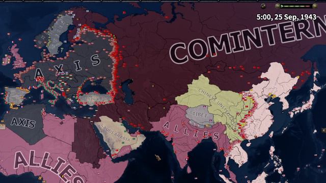 What If Finland,Iran,Iraq And Afganistan Had Joined The Comintern? Hoi4 Timelapse смотреть онлайн
