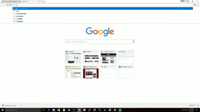 Install Python 2.7 and pip onto Windows 10 смотреть онлайн