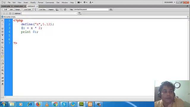 PHP Constant using define method смотреть онлайн