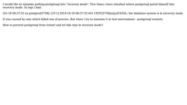 Databases: How to simulate postgresql recovery mode? (2 Solutions!!) смотреть онлайн