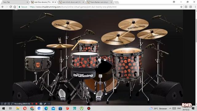 Cover Virtual Drumming !!! Black Veil Brides - In The End смотреть онлайн
