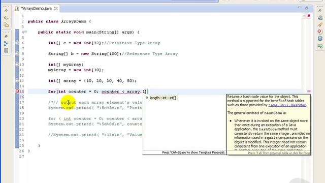 Advanced Java tutorial - Arrays смотреть онлайн