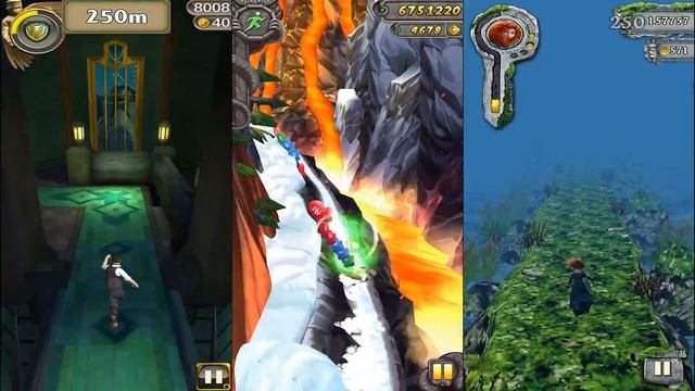 Temple Run Oz Vs Temple Run 2 Holiday Havoc Vs Temple Run Brave - Endless Run Game Play смотреть онлайн