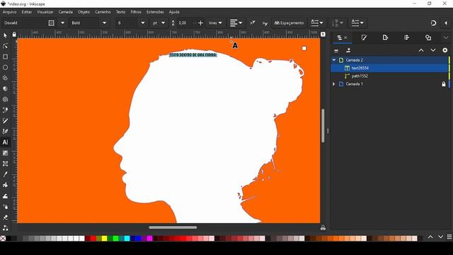 Como Colocar Texto em uma Forma no Inkscape (Efeito de Tipografia) смотреть онлайн