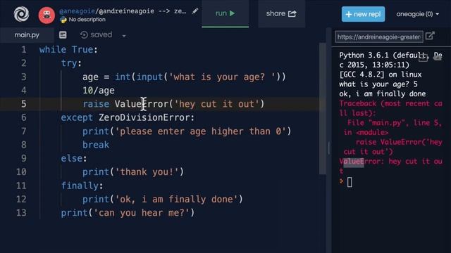 131.Error Handling 3/ Python Beginner to Master/Learning course. смотреть онлайн