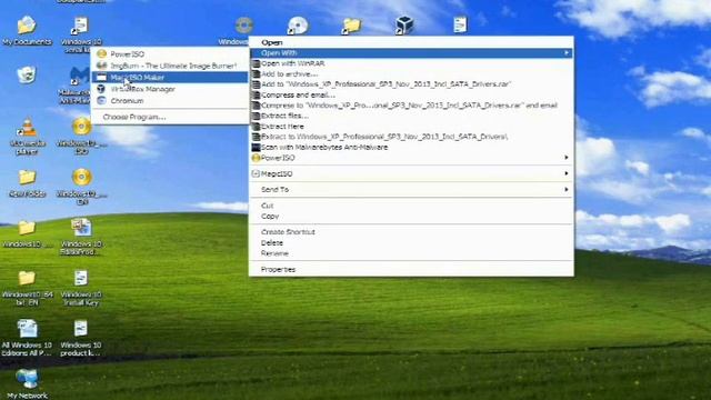 How To Make a Windows XP Pro Sp3 Bootable CD with Magic ISO | How to Create a Windows XP Bootable C смотреть онлайн