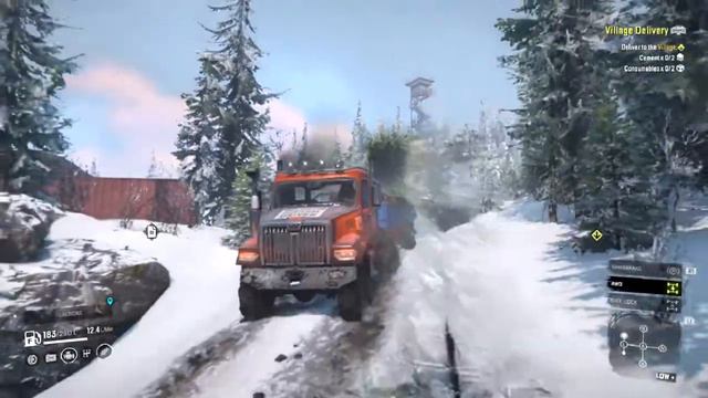 Village Delevery Snowrunner White Valley смотреть онлайн