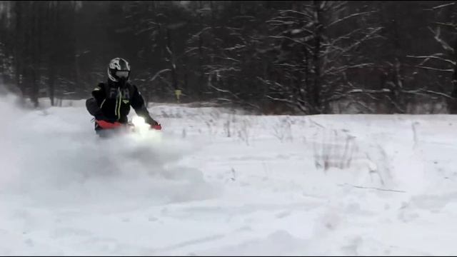 На сноубайке по свежему пухляку.Сноубайк Имперслед.Impersled.Snowbike.