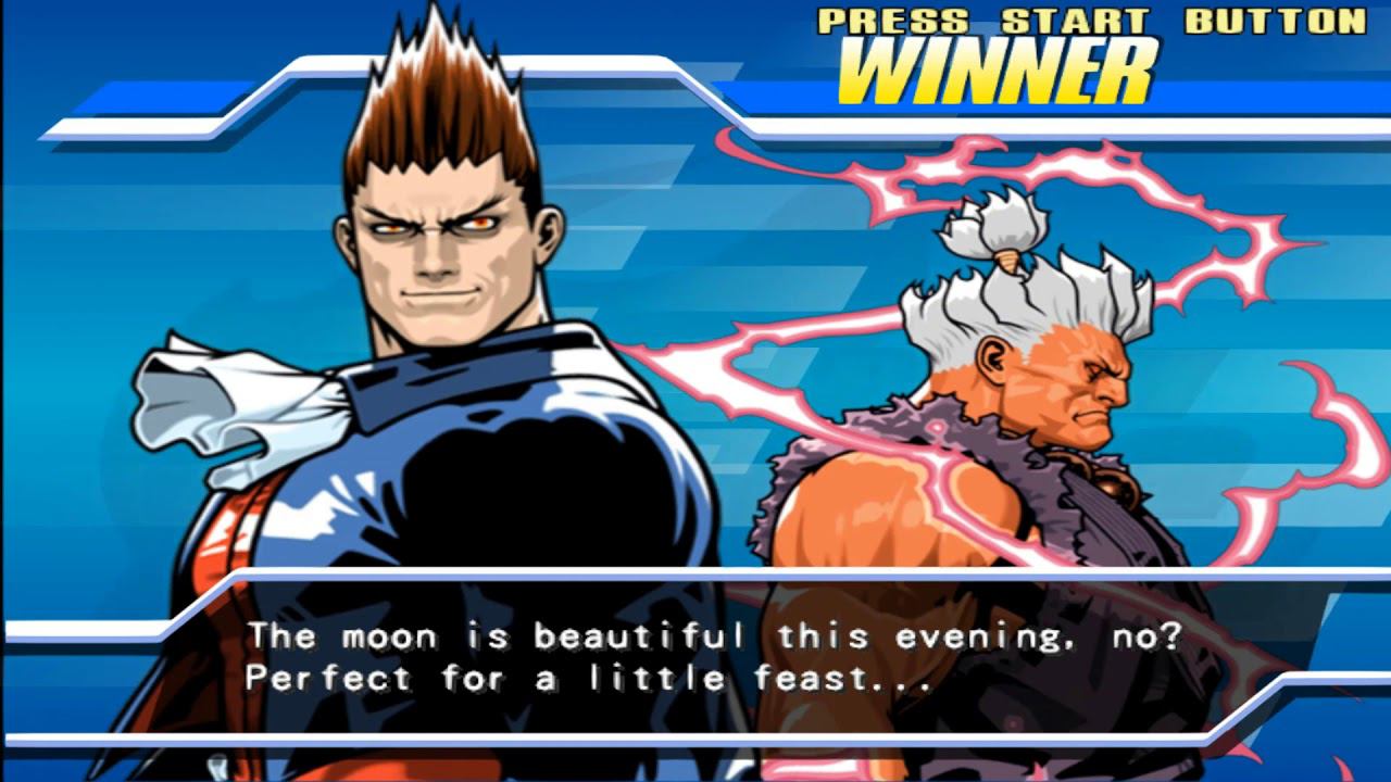 Capcom Fighting Evolution (PS2) Shin Akuma & Demitri Gameplay