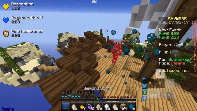 БАН НА ВАЙМВОРЛДЕ! РП НА 30К [Hypixel Sky Wars Minecraft Mini-Game] смотреть онлайн