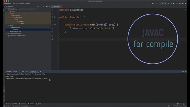 4. Java kodunun "compile" ve "run" olunması смотреть онлайн