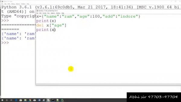 dictionary  in python in hindi part    3