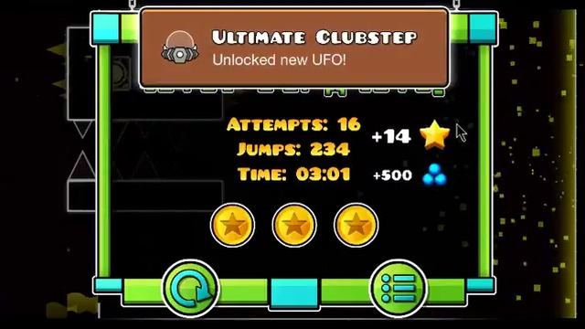 CLUBSTEP. COMPLETED. 3 COINS.