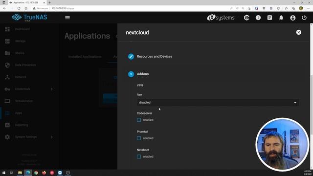 TrueNAS Scale RC2 install Nextcloud from TrueCharts смотреть онлайн