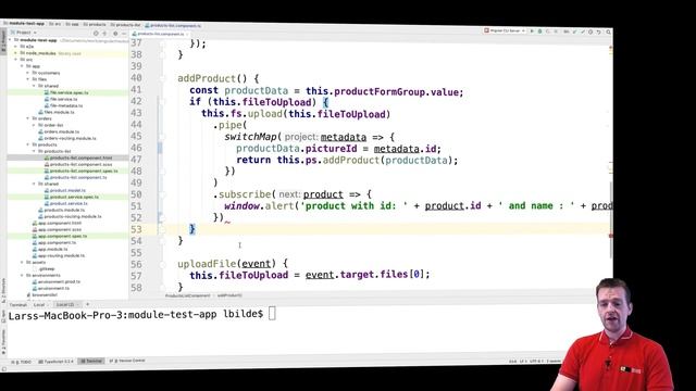 Advanced Web Apps 2019 Angular | S1P36 | Add picture reference to product when adding it смотреть онлайн