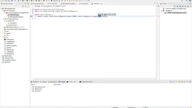 Как создать свой мод для майнкрафт #2 | СОЗДАНИЕ МОДА ТУТОРИАЛ | СОЗДАНИЕ МВОЕГО ПРЕДМЕТА смотреть онлайн