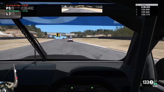 Project CARS - v8 supercars - Laguna Seca (wmdcars.ru) Race 2 смотреть онлайн