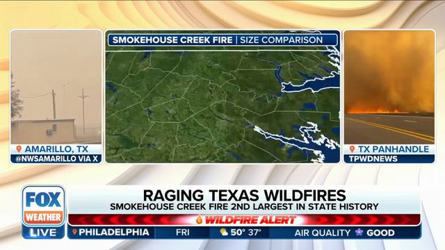 Largest Wildfire In Texas History Could Stretch From New York To Philadelphia смотреть онлайн
