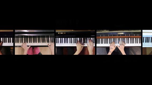 UNITED PIANOS | World's first 22 hands piano piece смотреть онлайн