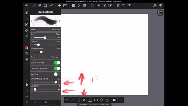 How to make a blending brush | MediBang paint iPad version | tutorial ☺️ смотреть онлайн