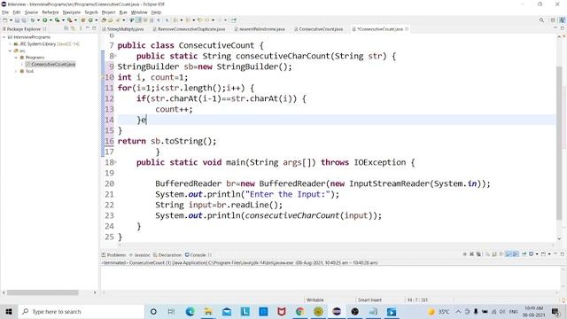 QA Programming || Find Occurrence of Consecutive Character in String #Java смотреть онлайн
