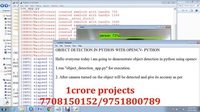 Multiple Object Detection With HAAR Cascade Algorithm Using Opencv - 1Crore Projects смотреть онлайн